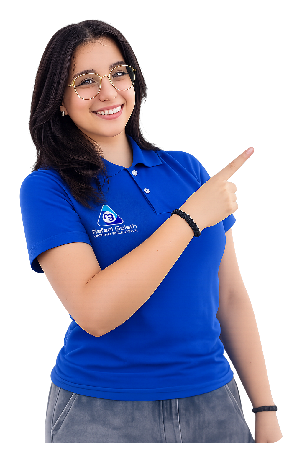 Estudiante invitándote a inscribirte